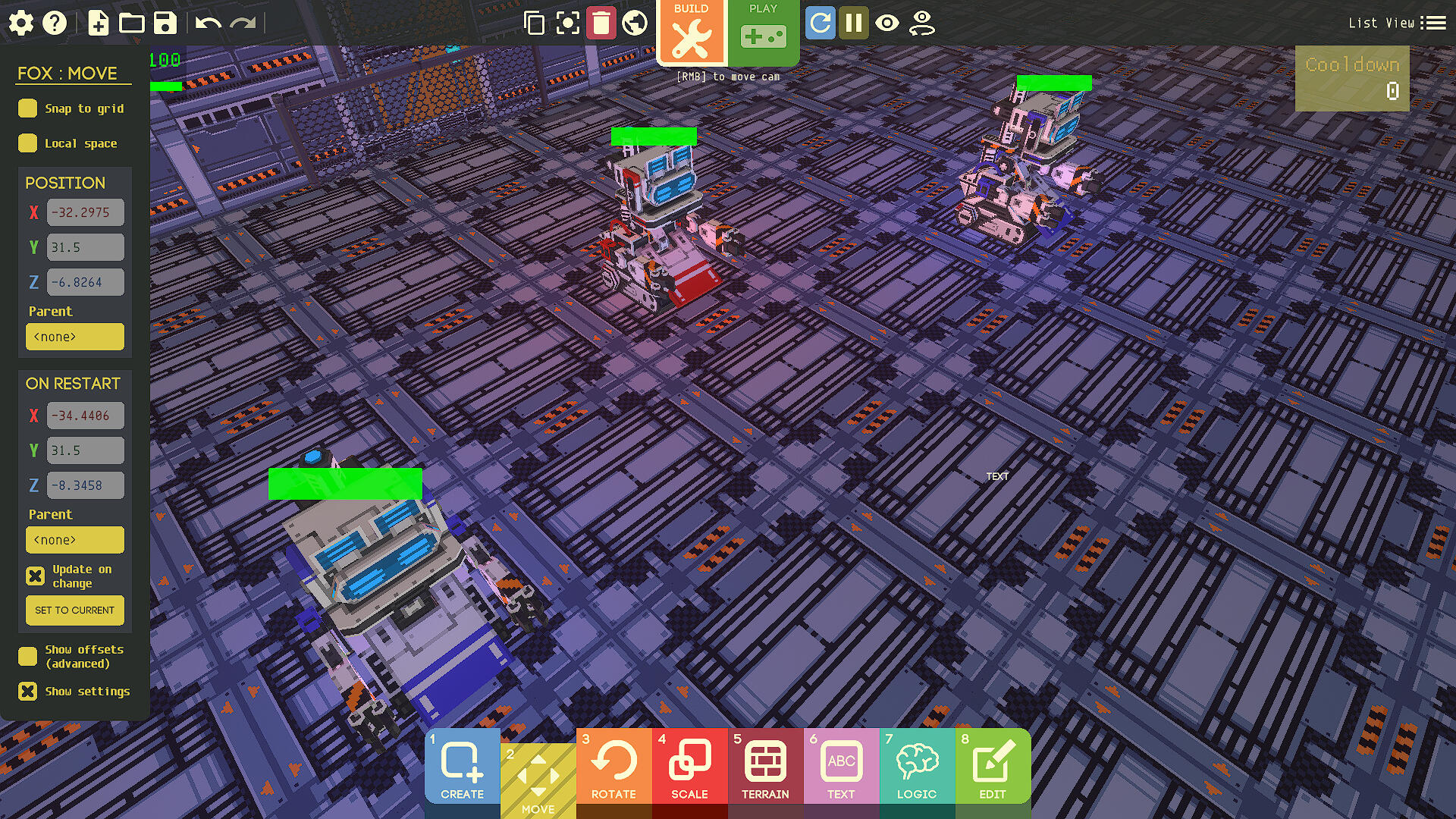 Battle stages