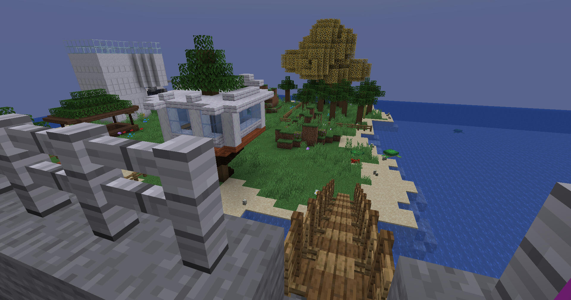 Once off the boat, the players find themselves on a deserted island and have to find the code for the helicopter to escape.